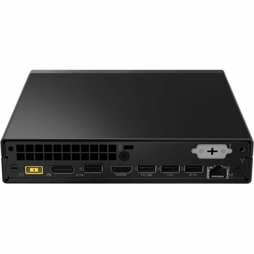 Rear Image for Lenovo ThinkCentre neo 50q Gen 4 12LN000BUS Desktop Computer - Intel Core i5 13th Gen i5-13420H - 16 GB - 256 GB SSD - Tiny - Black