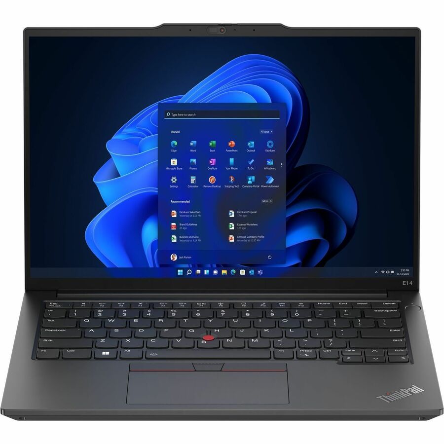 Alternate-Image6 Image for Lenovo ThinkPad E14 Gen 5 21JK0084US 14" Notebook - WUXGA - Intel Core i5 13th Gen i5-1335U - 16 GB - 256 GB SSD - English Keyboard - Graphite Black