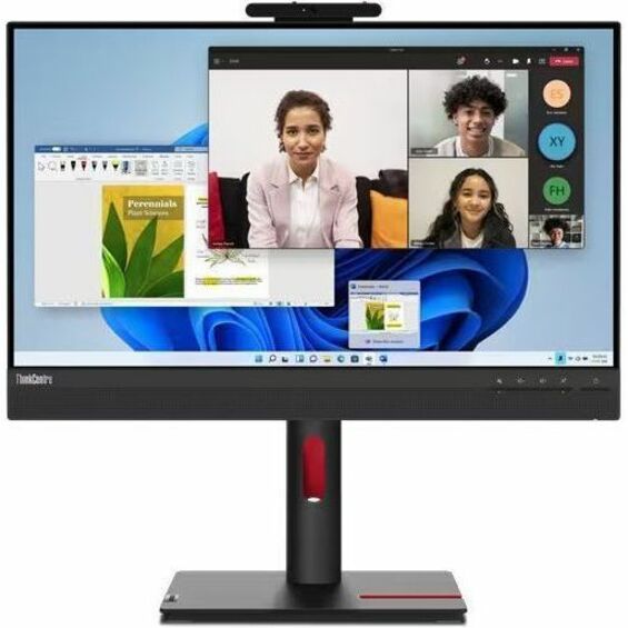 Front Image for Lenovo ThinkCentre Tiny-In-One 24" Class Webcam LED Touchscreen Monitor - 16:9 - 4 ms