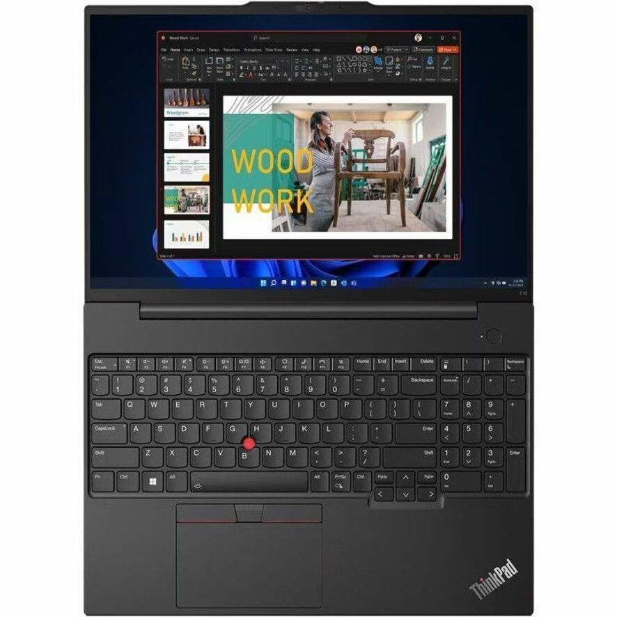 Alternate-Image2 Image for Lenovo ThinkPad E16 Gen 1 21JN0073US 16" Notebook - WUXGA - Intel Core i7 13th Gen i7-1355U - 16 GB - 512 GB SSD - English Keyboard - Graphite Black