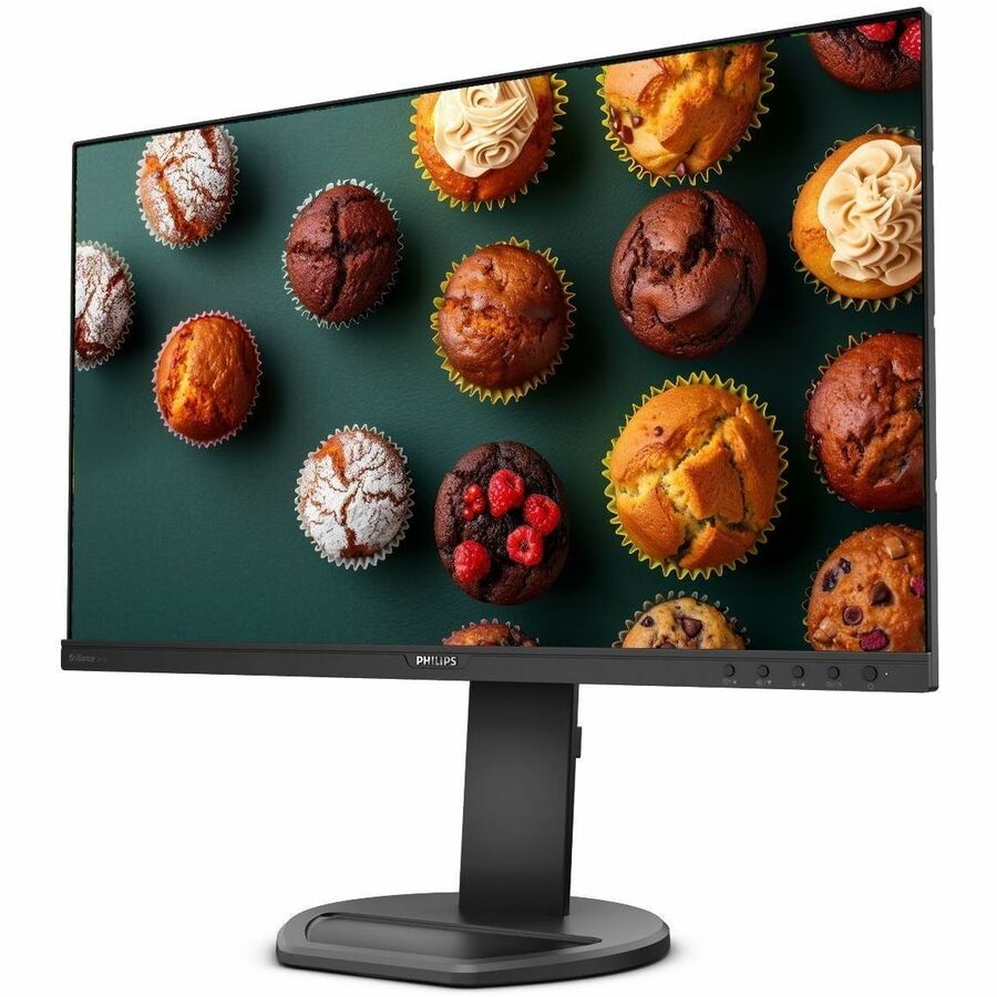 Left Image for PHILIPS 241B8QJEB - 24 inch Monitor, LED, FHD, VGA, DVI, DP, HDMI, USB-Hub, 4 Year Manufacturer Warranty - 24"