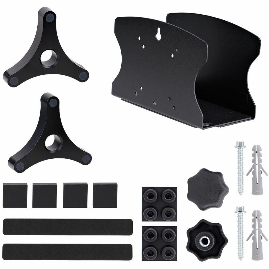 Alternate-Image3 Image for StarTech.com PC Wall Mount Bracket, For Desktop Computers Up To 40lb, Toolless Width Adjustment 1.9-7.8in (50-200mm), CPU Tower/Case Shelf