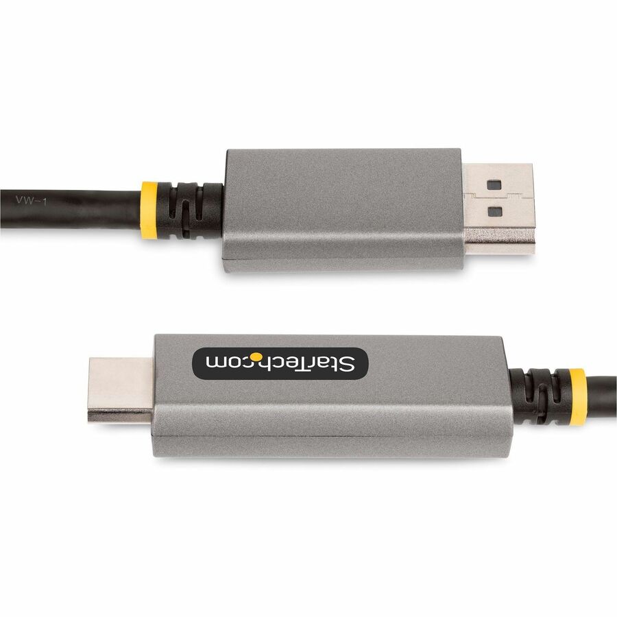 Alternate-Image3 Image for StarTech.com 6ft (2m) DisplayPort to HDMI Adapter Cable, 8K 60Hz, 4K 144Hz, HDR10, DP 1.4 to HDMI 2.1 Active Video Converter