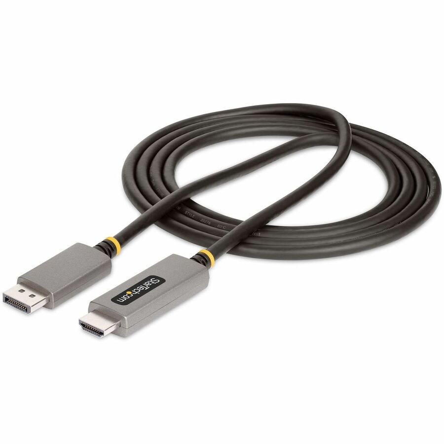 Alternate-Image5 Image for StarTech.com 6ft (2m) DisplayPort to HDMI Adapter Cable, 8K 60Hz, 4K 144Hz, HDR10, DP 1.4 to HDMI 2.1 Active Video Converter