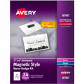 Avery&reg; Name Badges with Magnets, 3" x 4" , 24 Badges (8780)