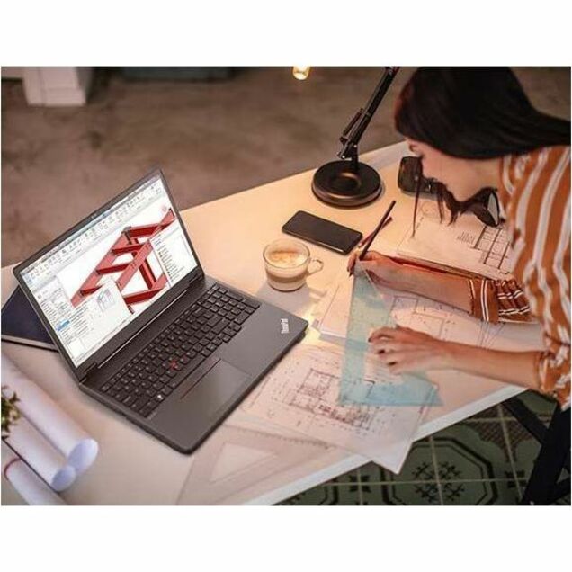 Life-Style Image for Lenovo ThinkPad P16v Gen 1 21FE0028US 16" Mobile Workstation - WUXGA - AMD Ryzen 7 PRO 7840HS - 32 GB - 1 TB SSD - English Keyboard - Thunder Black