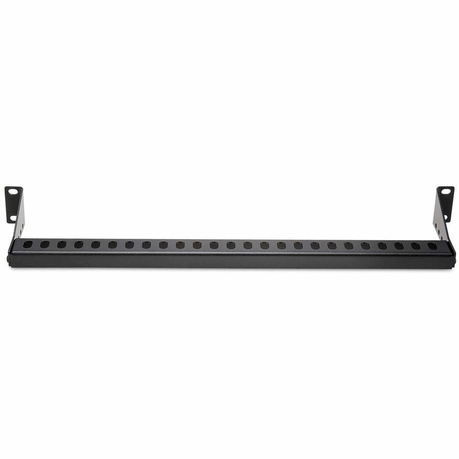 Alternate-Image2 Image for StarTech.com 1U Horizontal Cable Management Bar w/Adjustable Depth, 19" Rack-Mountable Lacing Bar For Organized Racks/Cabinets/Patch Panel