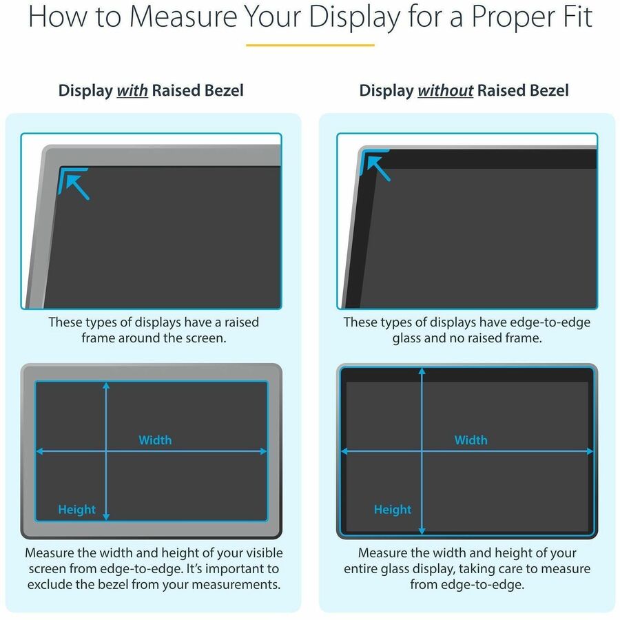 Alternate-Image3 Image for StarTech.com 27-inch 16:9 Gold Monitor Privacy Screen, Reversible Filter w/Enhanced Privacy, Screen Protector/Shield, +/- 30&deg; View Angle