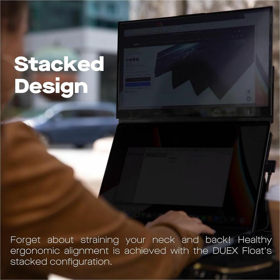 Alternate-Image10 Image for Duex Float Mobile Pixels 15.6" Stacked Portable Screens, Full HD IPS 1080P Touchscreen Monitor with Built-in Kickstand, USB Type-C/HDMI Plug and Play, Support Windows/Mac/Android/ChromeOS/Switch
