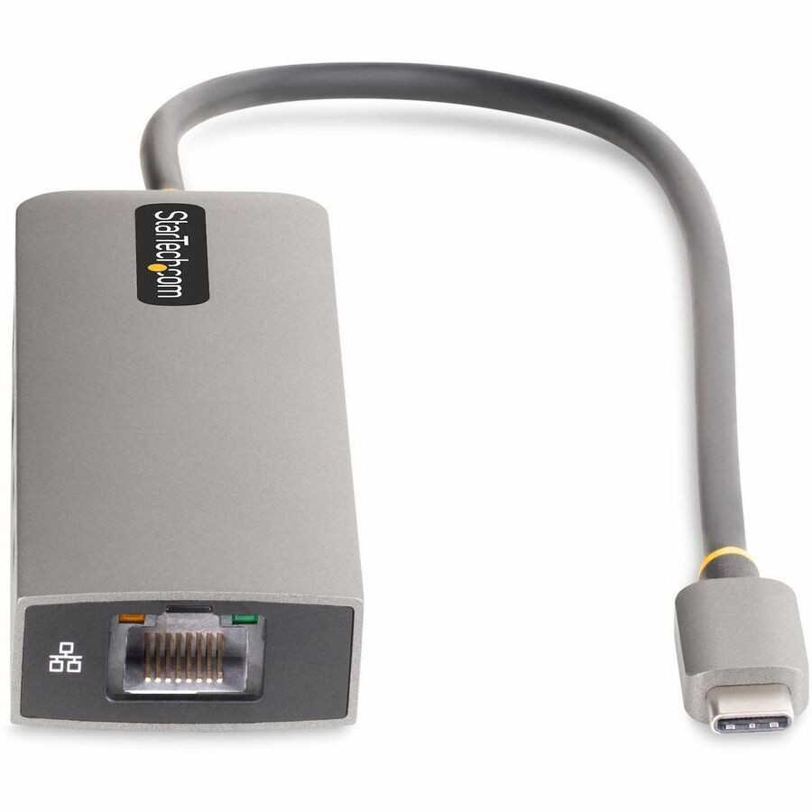 Alternate-Image3 Image for StarTech.com 3-Port USB-C Hub with 2.5 Gb Ethernet and 100W PD Passthrough - USB-C to 2x USB-A/1x USB-C, USB 3.2 10Gbps Type-C Adapter Hub