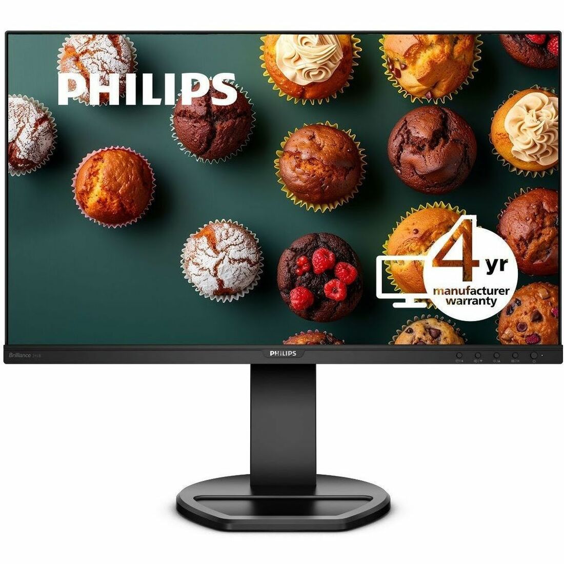 Main Image for PHILIPS 241B8QJEB/17 - 24 inch Monitor, LED, FHD, DP, HDMI, USB-Hub, 4 Year Manufacturer Warranty, TAA Compliant - 24"