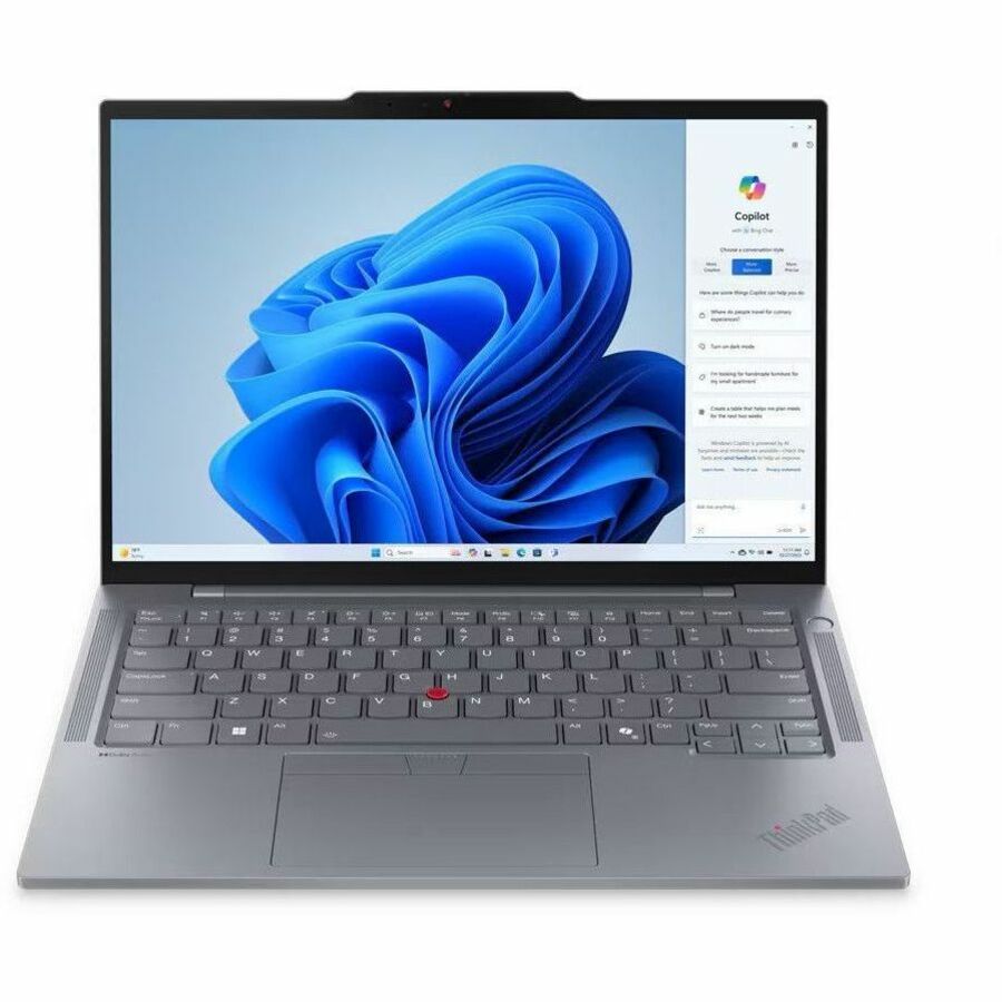Front Image for Lenovo ThinkPad T14s Gen 5 21LS004EUS 14" Notebook - WUXGA - Intel Core Ultra 5 125U - 16 GB - 256 GB SSD - English Keyboard - Gray
