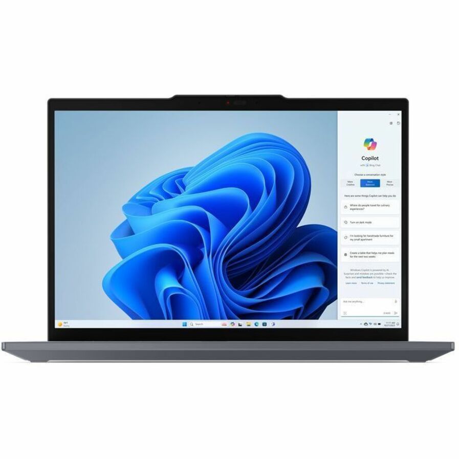 Front Image for Lenovo ThinkPad T14 Gen 5 21ML0053US 14" Touchscreen Notebook - WUXGA - Intel Core Ultra 5 125U - 16 GB - 512 GB SSD - English Keyboard - Gray