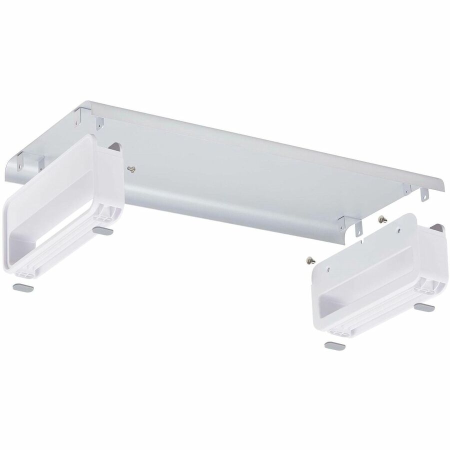 Alternate-Image1 Image for StarTech.com Ergonomic Monitor Riser Stand, Up to 33lb/15kg, Fixed height 3.5in/9cm, Desktop Computer Monitor/Laptop Riser, Steel Platform