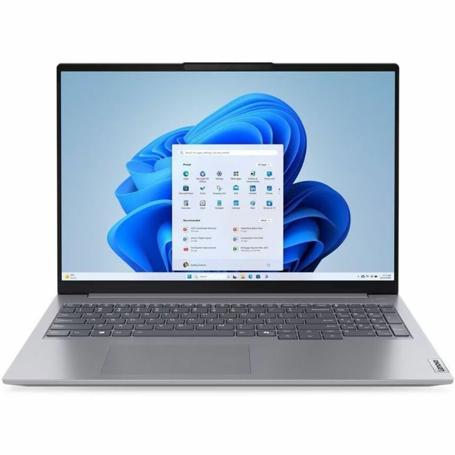 Main Image for Lenovo ThinkBook 16 G7 ARP 21MW0001US 16" Notebook - WUXGA - AMD Ryzen 5 7535HS - 8 GB - 256 GB SSD - English (US) Keyboard - Arctic Gray