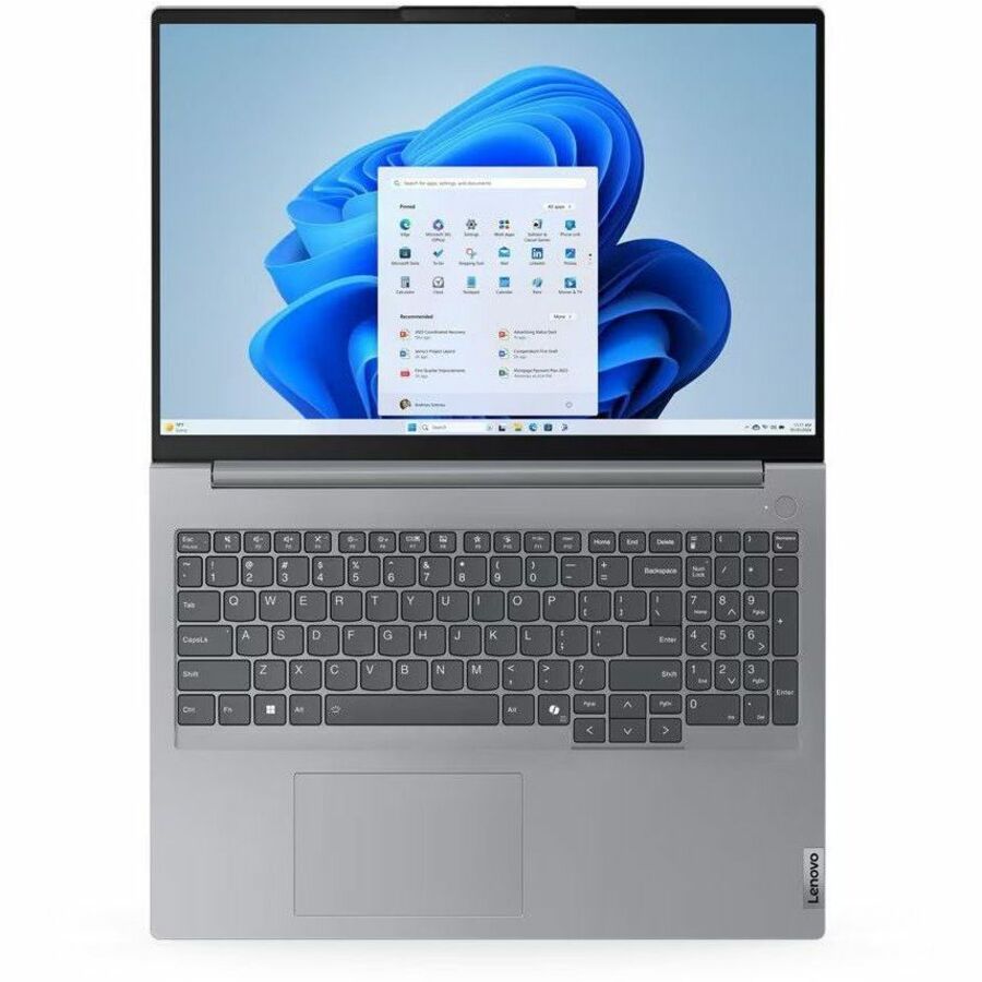Alternate-Image2 Image for Lenovo ThinkBook 16 G7 ARP 21MW0001US 16" Notebook - WUXGA - AMD Ryzen 5 7535HS - 8 GB - 256 GB SSD - English (US) Keyboard - Arctic Gray