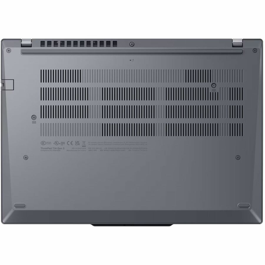 Bottom Image for Lenovo ThinkPad T14 Gen 5 21MC000NUS 14" Notebook - WUXGA - AMD Ryzen 5 PRO 8540U - 16 GB - 256 GB SSD - English Keyboard - Gray