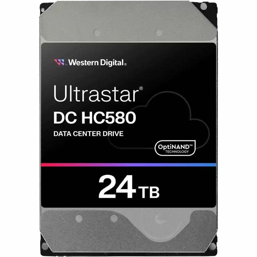 Alternate-Image1 Image for WD Ultrastar DC HC580 WUH722424AL5204 24 TB Hard Drive - 3.5" Internal - SAS (12Gb/s SAS) - Conventional Magnetic Recording (CMR) Method