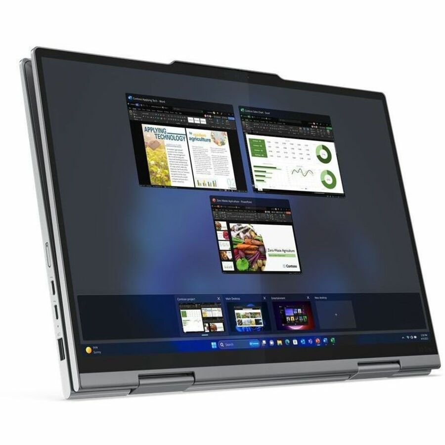 Alternate-Image2 Image for Lenovo ThinkPad X1 Gen 9 21KE005UUS 14" Touchscreen Convertible 2 in 1 Notebook - WUXGA - Intel Core Ultra 7 155U - Intel Evo Platform - 16 GB - 512 GB SSD - English Keyboard - Gray
