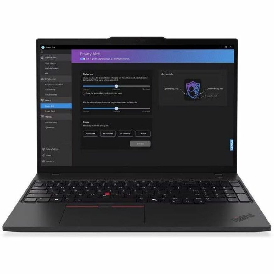 Alternate-Image2 Image for Lenovo ThinkPad T16 Gen 3 21MN0070US 16" Touchscreen Notebook - WUXGA - Intel Core Ultra 7 155U - 32 GB - 512 GB SSD - English Keyboard - Black