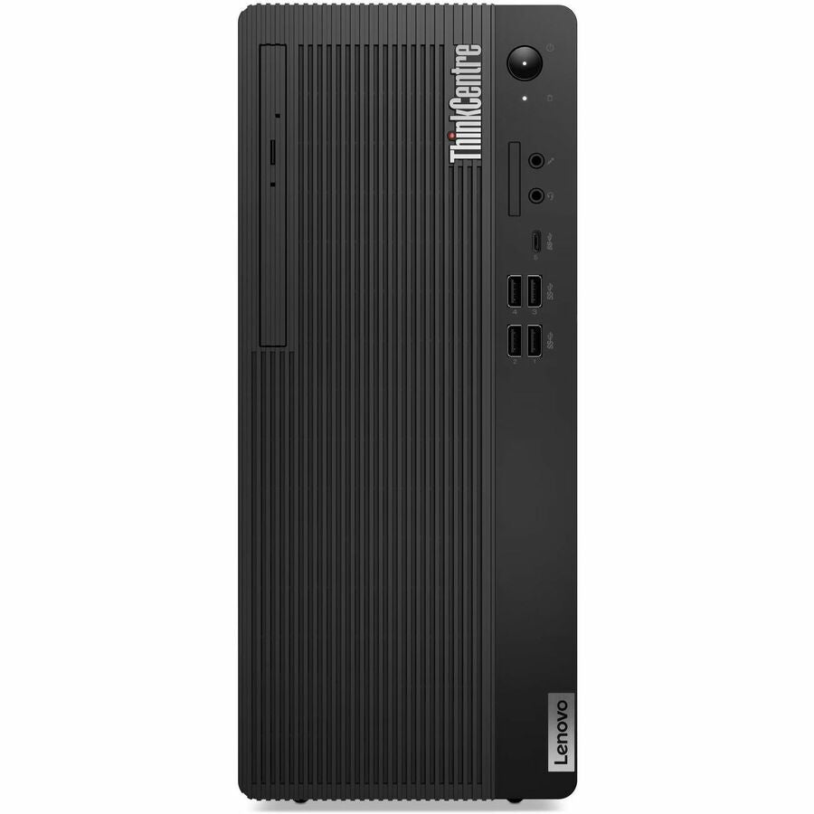 Front Image for Lenovo ThinkCentre M70t Gen 5 12U0000JUS Desktop Computer - Intel Core i7 14th Gen i7-14700 - vPro Technology - 16 GB - 512 GB SSD - Tower - Black