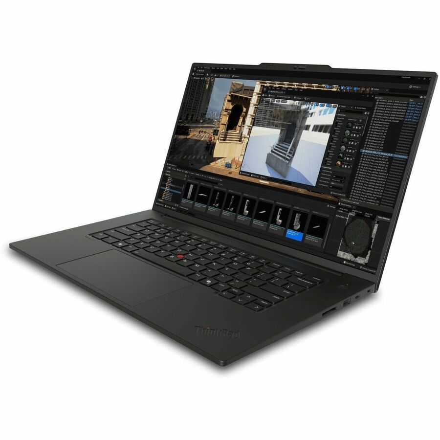 Alternate-Image2 Image for Lenovo ThinkPad P1 Gen 7 21KV0006US 16" Touchscreen Mobile Workstation - WQUXGA - Intel Core Ultra 7 155H - Intel Evo Platform - 32 GB - 1 TB SSD - English Keyboard - Black