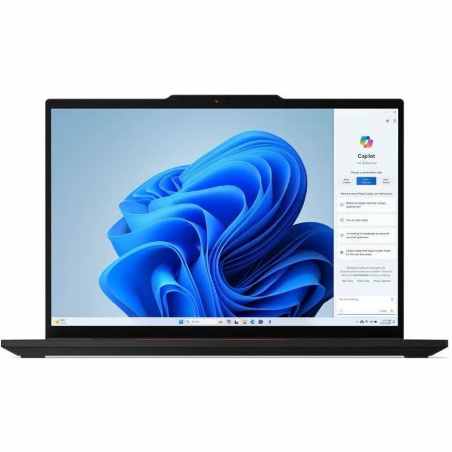 Front Image for Lenovo ThinkPad T14s Gen 5 21LS0058US 14" Notebook - WUXGA - Intel Core Ultra 7 155U - 16 GB - 512 GB SSD - English Keyboard - Black