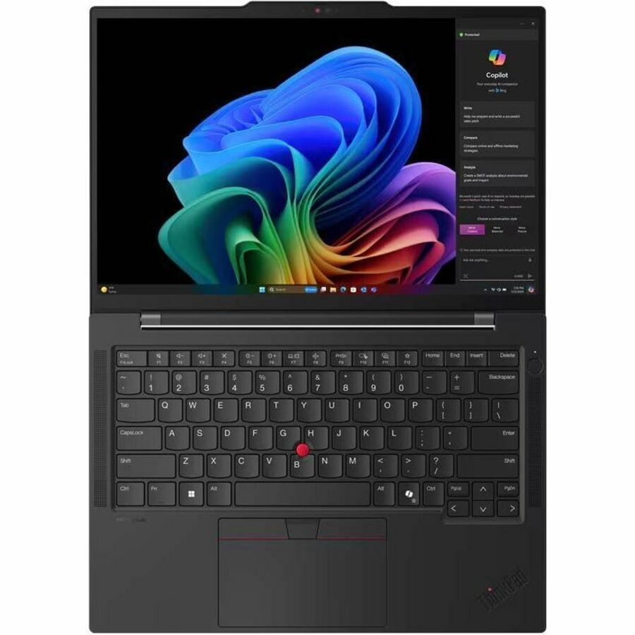 Alternate-Image6 Image for Lenovo ThinkPad T14s Gen 6 21N10000US 14" Copilot+ PC Notebook - WUXGA - Qualcomm Snapdragon X Elite X1E-78-100 - 32 GB - 1 TB SSD - English Keyboard - Black