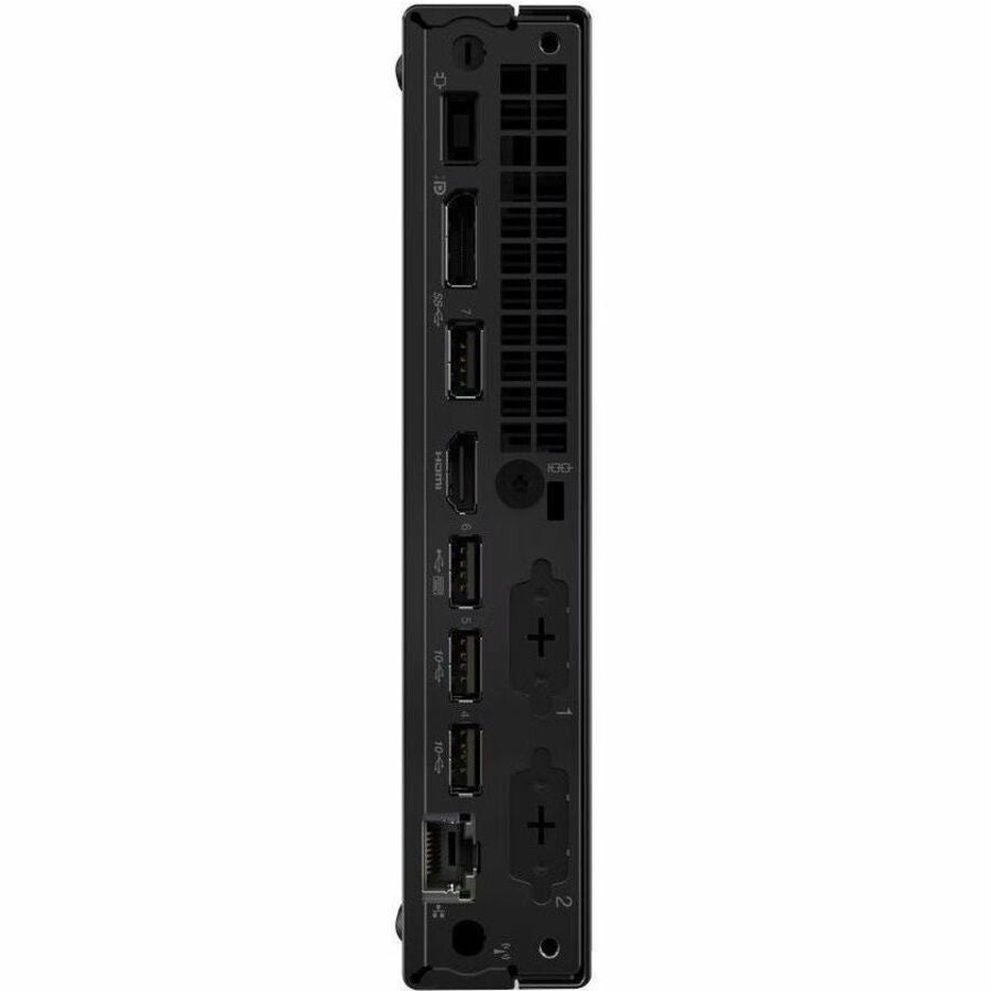 Rear Image for Lenovo ThinkCentre M70q Gen 5 12TD001KUS Desktop Computer - Intel Core i7 14th Gen i7-14700T - vPro Technology - 16 GB - 512 GB SSD - Tiny - Black