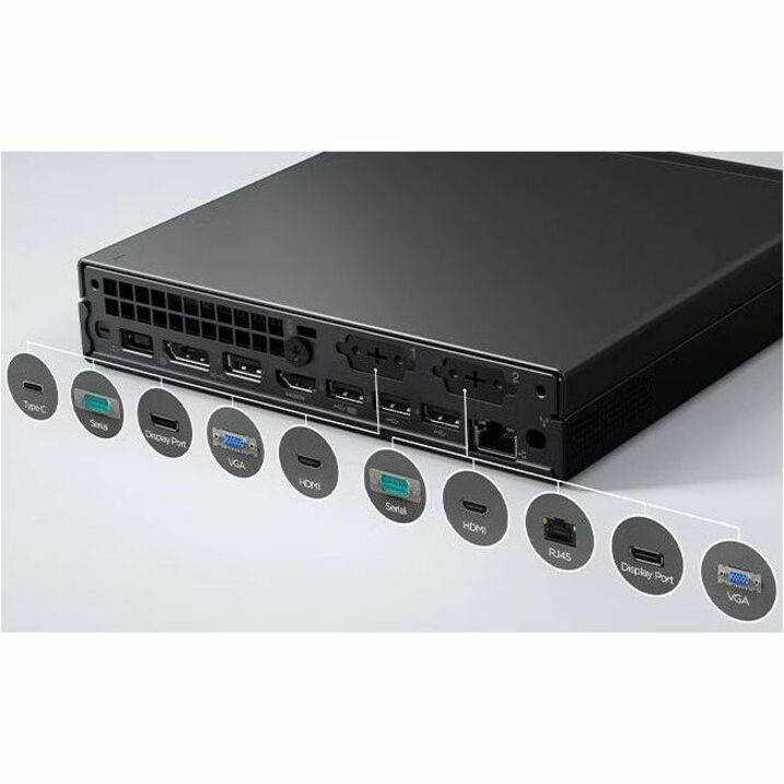 Alternate-Image7 Image for Lenovo ThinkCentre M75q Gen 5 12RQ000KUS Desktop Computer - AMD Ryzen 5 PRO 8500GE - 16 GB - 512 GB SSD - Tiny - Black