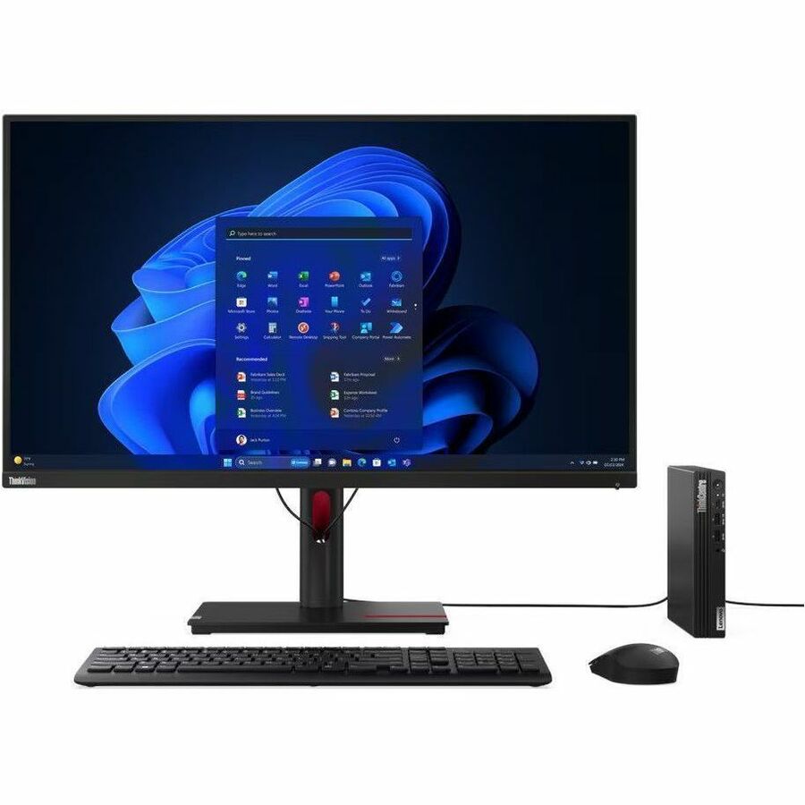 Alternate-Image1 Image for Lenovo ThinkCentre M75q Gen 5 12RQ000KUS Desktop Computer - AMD Ryzen 5 PRO 8500GE - 16 GB - 512 GB SSD - Tiny - Black