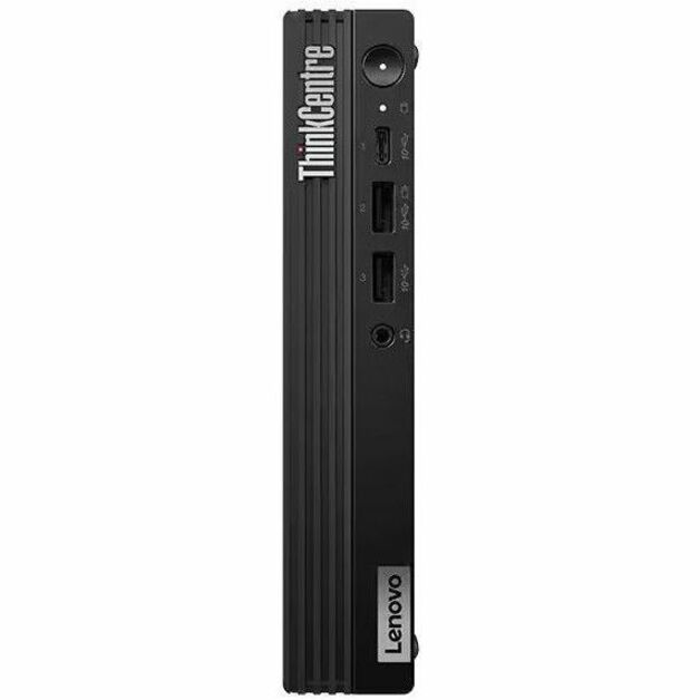 Front Image for Lenovo ThinkCentre M75q Gen 5 12RQ000KUS Desktop Computer - AMD Ryzen 5 PRO 8500GE - 16 GB - 512 GB SSD - Tiny - Black