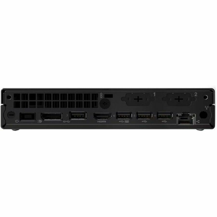 Rear Image for Lenovo ThinkCentre M75q Gen 5 12RQ000MUS Desktop Computer - AMD Ryzen 7 PRO 8700GE - 16 GB - 512 GB SSD - Tiny - Black
