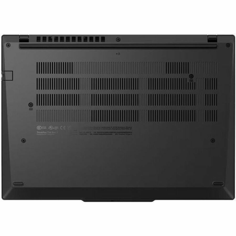 Bottom Image for Lenovo ThinkPad T14 Gen 5 21ML008NUS 14" Touchscreen Notebook - WUXGA - Intel Core Ultra 7 165U - vPro Technology - 32 GB - 512 GB SSD - English Keyboard - Black