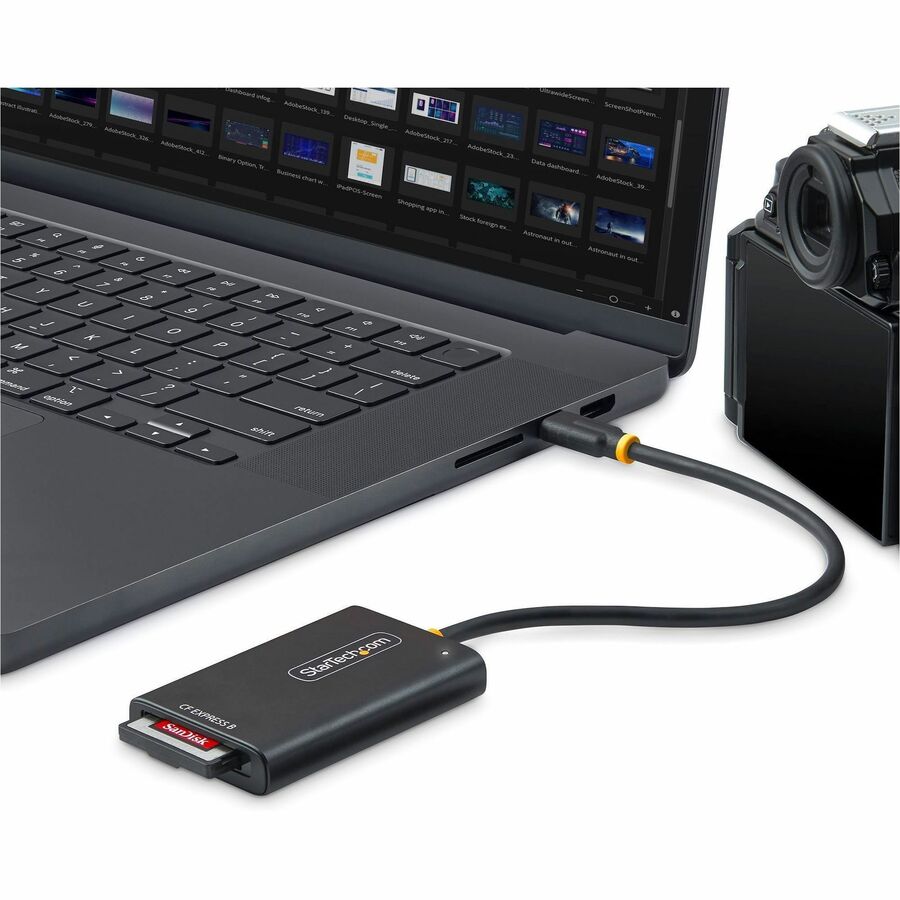 Alternate-Image4 Image for StarTech.com USB-C CFexpress Type B Card Reader, Portable USB 3.2 (10Gbps) Memory Card Reader, USB Type-C to CF Express 2.0 Adapter