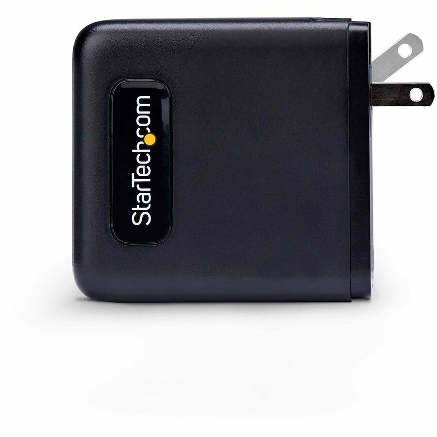 Alternate-Image5 Image for StarTech.com 100W USB-C Wall Charger, 2x USB-C, 2x USB-A, Fast Charging Portable GaN Power Adapter, PD 3.0, 6ft/1.8m USB-C to USB-C Cable