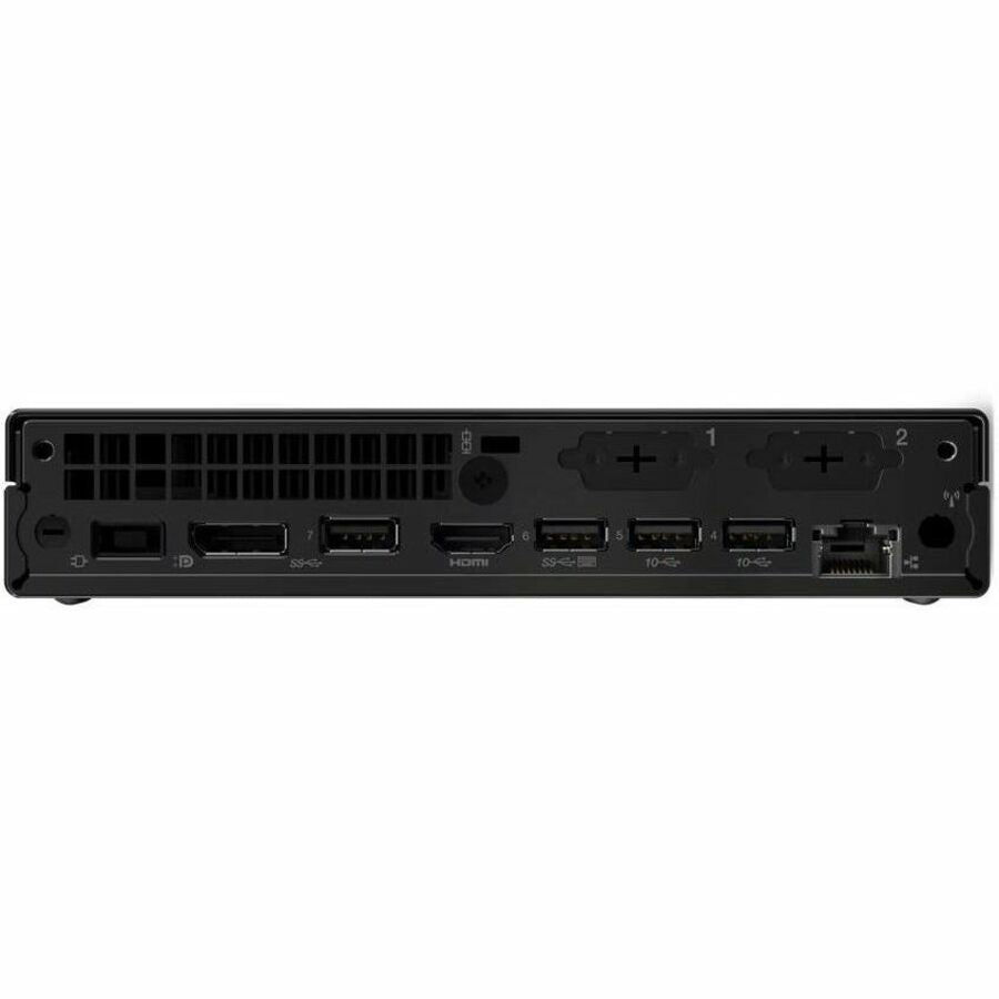 Rear Image for Lenovo ThinkCentre M90q Gen 5 12TH0013US Desktop Computer - Intel Core i7 14th Gen i7-14700 - vPro Technology - 16 GB - 512 GB SSD - Tiny - Black
