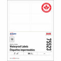 Avery Rectangle Waterproof Labels with Sure Feed™ Technology TrueBlock&reg; 2" x 4" , Permanent Adhesive, for Laser Printers