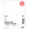 Avery Rectangle Waterproof Labels with Sure Feed™ Technology TrueBlock&reg; 3-1/3" x 4" , Permanent Adhesive, for Laser Printers