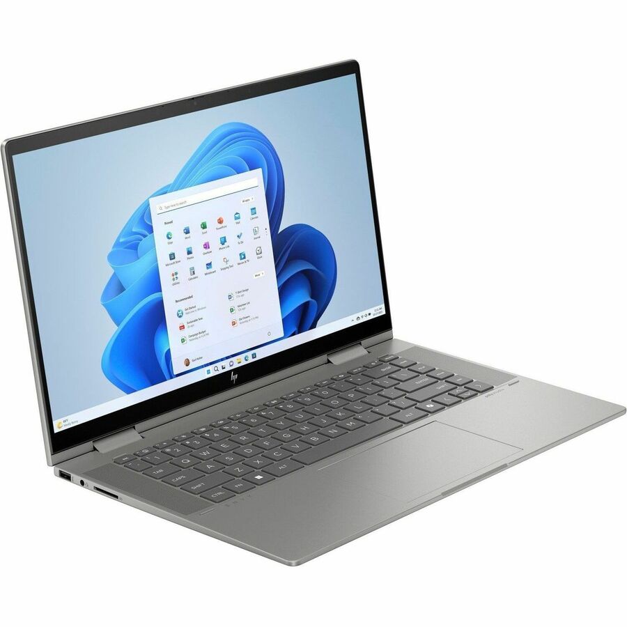 Alternate-Image1 Image for HP ENVY x360 15-fe1000 15-fe1097nr 15.6" Touchscreen Convertible 2 in 1 Notebook - Full HD - Intel Core Ultra 7 155U - Intel Evo Platform - 16 GB - 1 TB SSD - Mineral Silver Aluminum