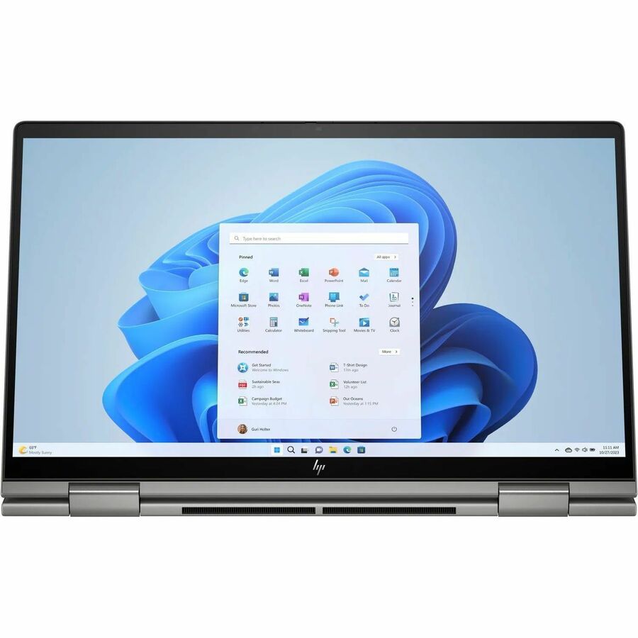 Alternate-Image3 Image for HP ENVY x360 15-fe1000 15-fe1097nr 15.6" Touchscreen Convertible 2 in 1 Notebook - Full HD - Intel Core Ultra 7 155U - Intel Evo Platform - 16 GB - 1 TB SSD - Mineral Silver Aluminum