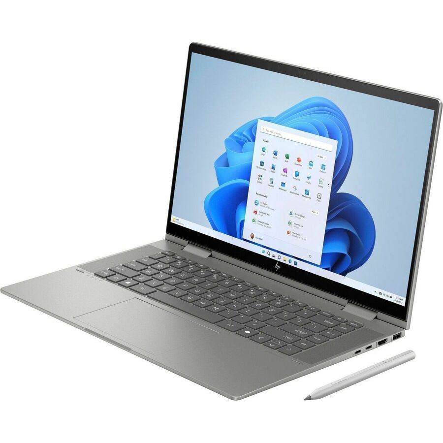 Alternate-Image2 Image for HP ENVY x360 15-fe1000 15-fe1097nr 15.6" Touchscreen Convertible 2 in 1 Notebook - Full HD - Intel Core Ultra 7 155U - Intel Evo Platform - 16 GB - 1 TB SSD - Mineral Silver Aluminum