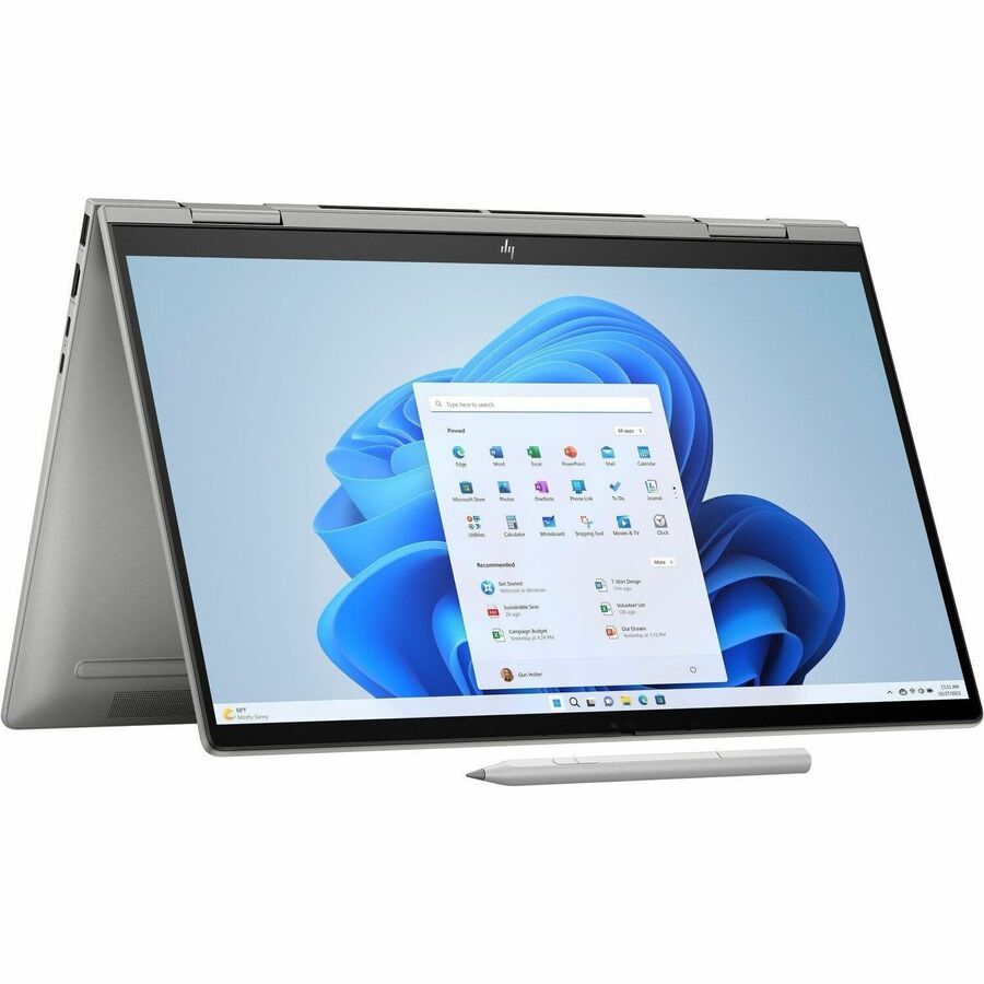 Alternate-Image5 Image for HP ENVY x360 15-fe1000 15-fe1097nr 15.6" Touchscreen Convertible 2 in 1 Notebook - Full HD - Intel Core Ultra 7 155U - Intel Evo Platform - 16 GB - 1 TB SSD - Mineral Silver Aluminum