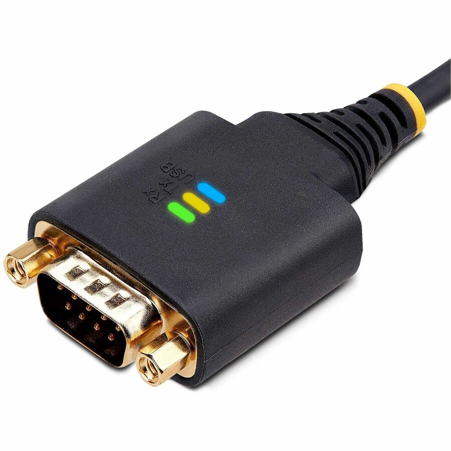 Alternate-Image7 Image for StarTech.com 6.6ft/2m USB to Null Modem Serial Adapter Cable, COM Retention, FTDI, RS232, Changeable DB9 Screws/Nuts, Windows/macOS/Linux