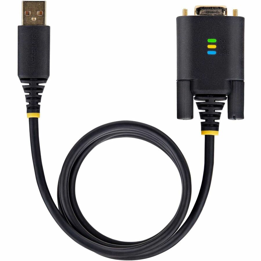 Alternate-Image5 Image for StarTech.com 6.6ft/2m USB to Null Modem Serial Adapter Cable, COM Retention, FTDI, RS232, Changeable DB9 Screws/Nuts, Windows/macOS/Linux
