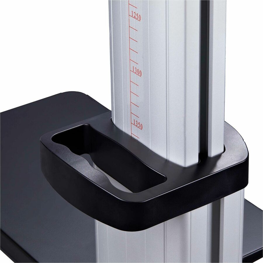 Alternate-Image5 Image for StarTech.com Rolling TV Cart/Stand On Wheels, For 60-100inch Flat Screens and 220lb, Height Adjustable Mobile Trolley Mount/Portable Stand