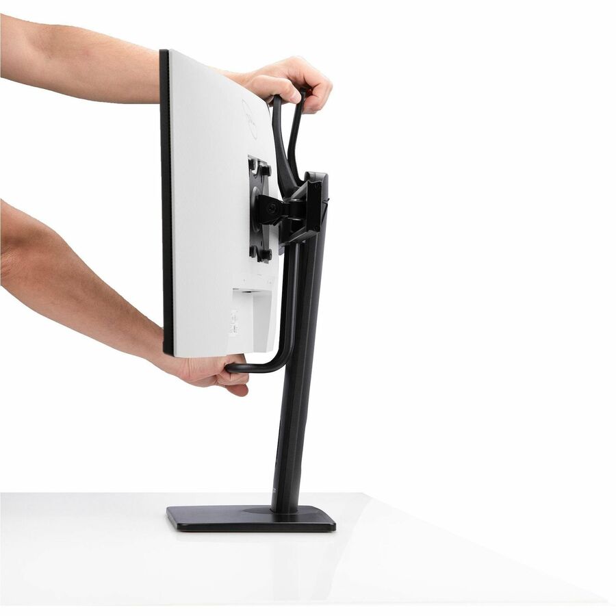 Alternate-Image1 Image for StarTech.com Crossbar Dual Monitor Desk Stand For 27inch Screens, Max Cap 26.4lb, VESA Mount 75x75/100x100, Toolless Height Adjustment