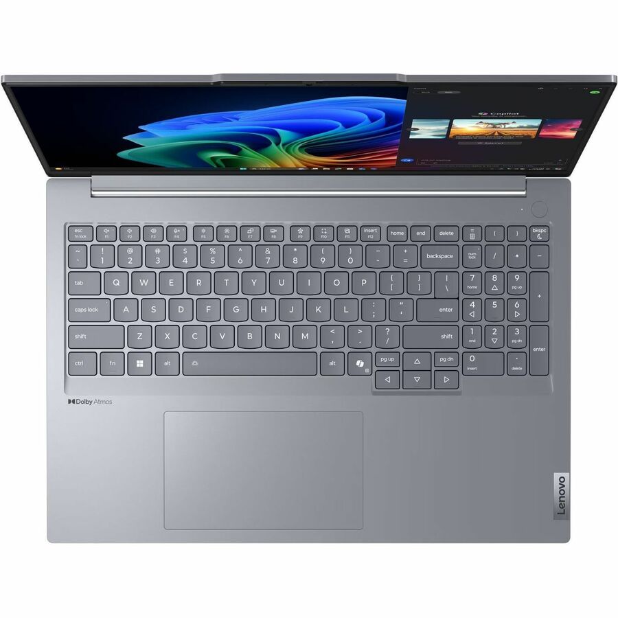Alternate-Image1 Image for Lenovo ThinkBook 16 G7 QOY 21NH000JUS 16" Copilot+ PC Notebook - WUXGA - Qualcomm Snapdragon X Plus X1P-42-100 - 16 GB - 512 GB SSD - English (US) Keyboard - Luna Gray
