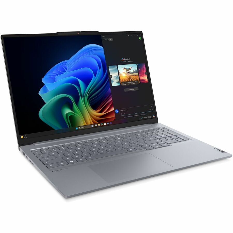 Alternate-Image3 Image for Lenovo ThinkBook 16 G7 QOY 21NH000JUS 16" Copilot+ PC Notebook - WUXGA - Qualcomm Snapdragon X Plus X1P-42-100 - 16 GB - 512 GB SSD - English (US) Keyboard - Luna Gray