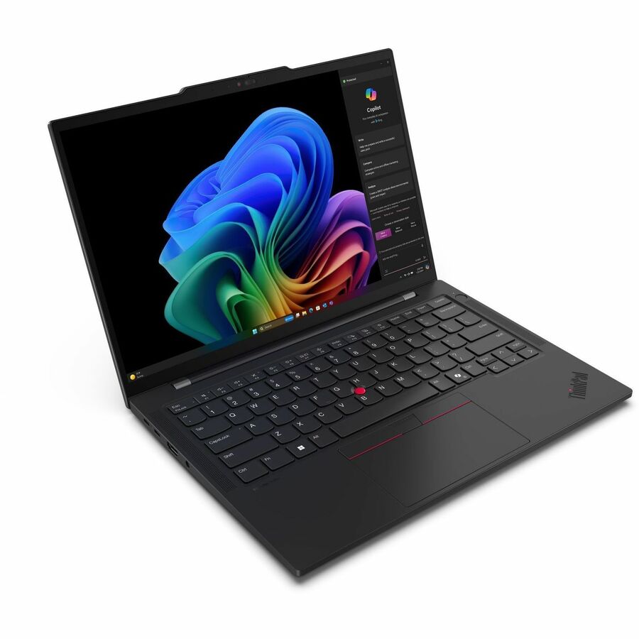 Alternate-Image2 Image for Lenovo ThinkPad T14s Gen 6 21N1002DUS 14" Copilot+ PC Notebook - WUXGA - Qualcomm Snapdragon X Plus X1P-42-100 - 16 GB - 512 GB SSD - English Keyboard - Black